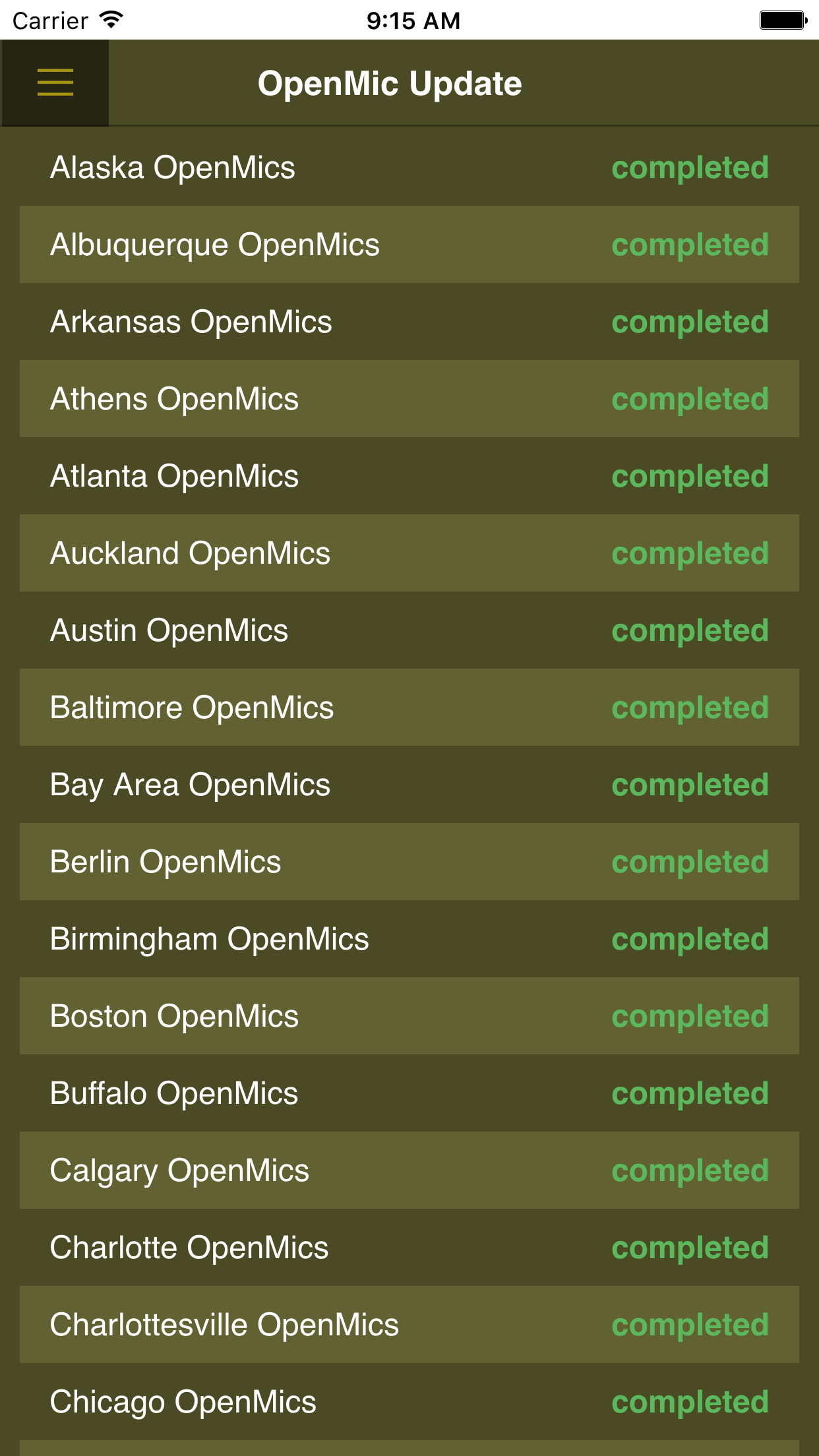 Open Mic Finder