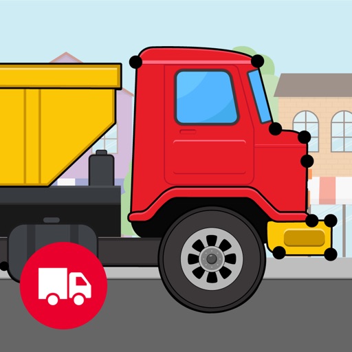 Trucks Connect the Dots and Coloring Book for Kids Icon