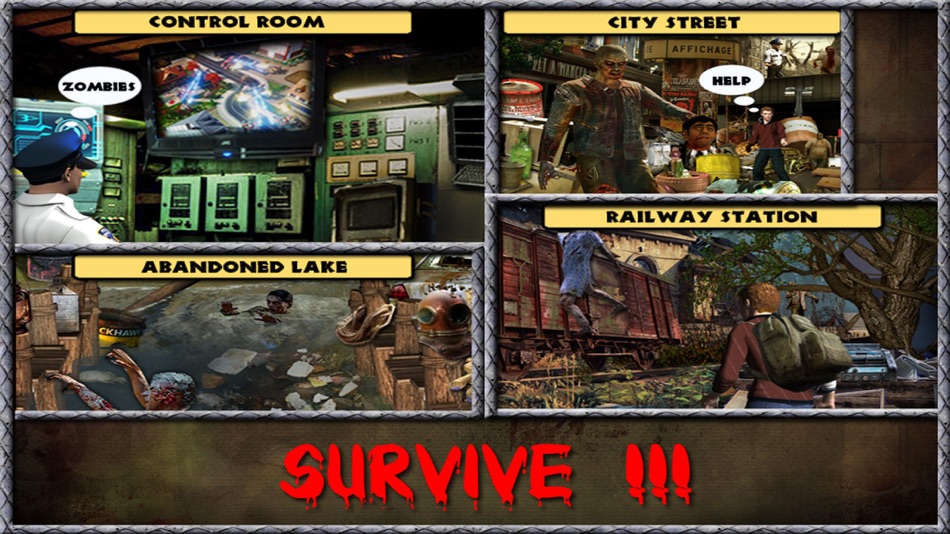 #2. Evil Zombies Hidden Object (iOS) 来自: Big Leap Studios