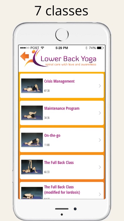 Lower Back Yoga - 7 Classes screenshot-0