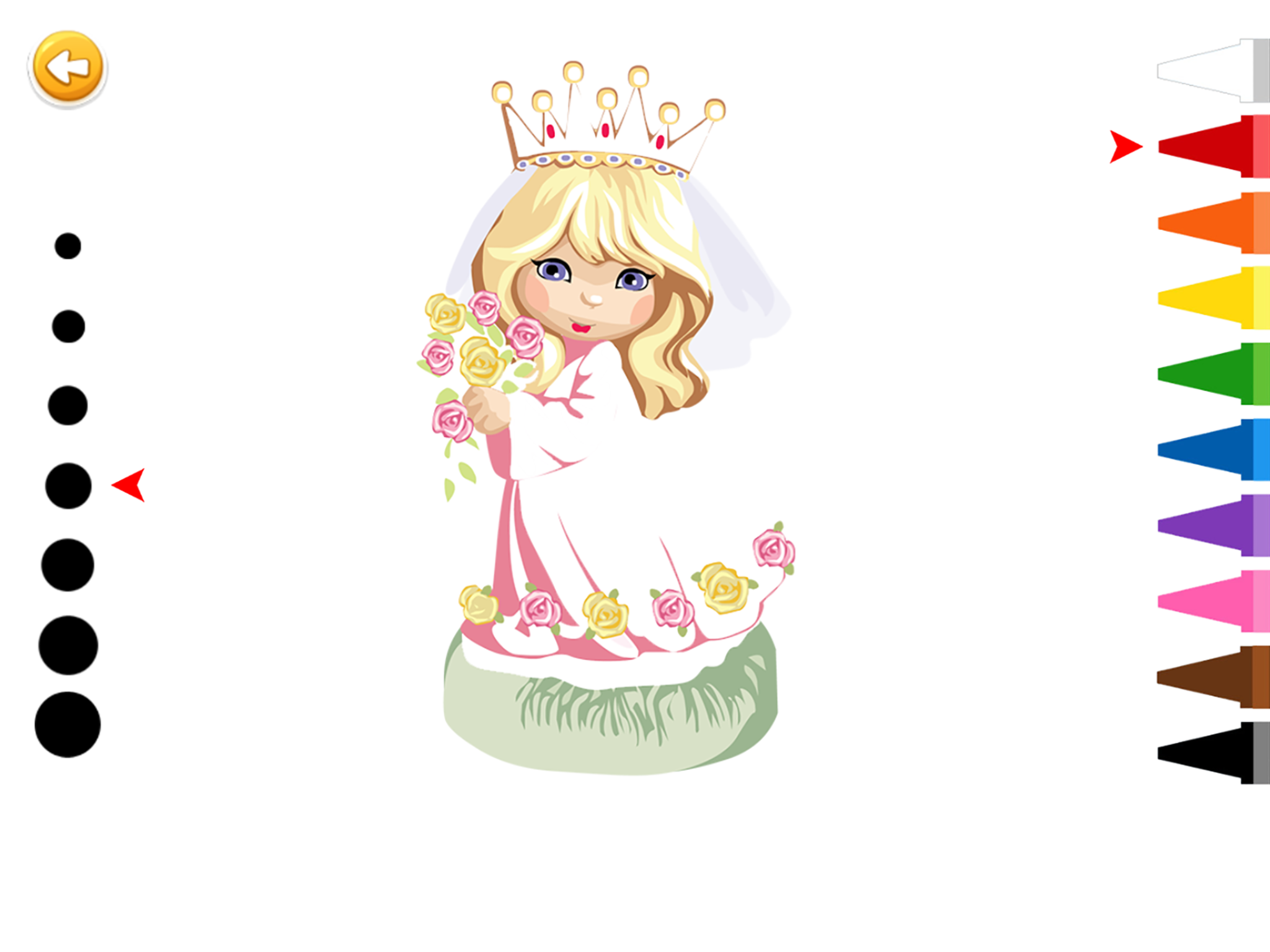 The Little Princess Coloring Pages For Girls screenshot 5