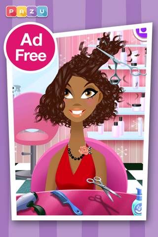 Girls Hair Salon - Hair Style & Makeover Game for Kids, by Pazu screenshot 2