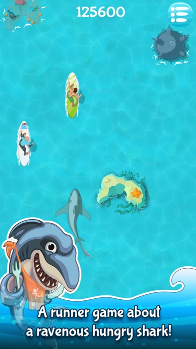 Screenshot #1 pour Shark vs. Surfer Runner FREE