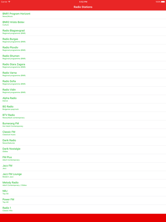 Screenshot #4 pour Radio Bulgaria FM - Stream and listen to live online music from your favorite Bulgare radio station and channel with the best audio player