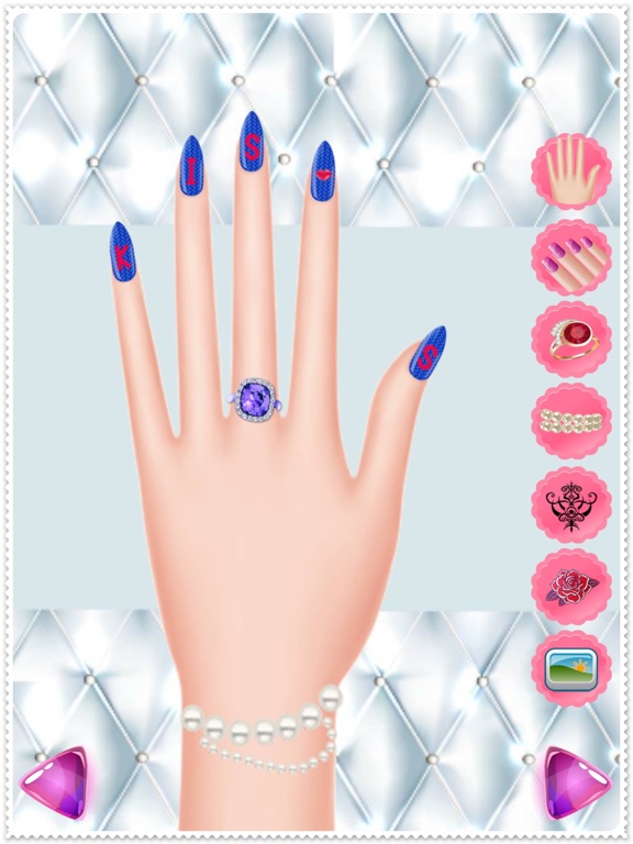 Nail Salon Spa - dress up and makeover games play free tattoo & makeup girls iPad screenshot