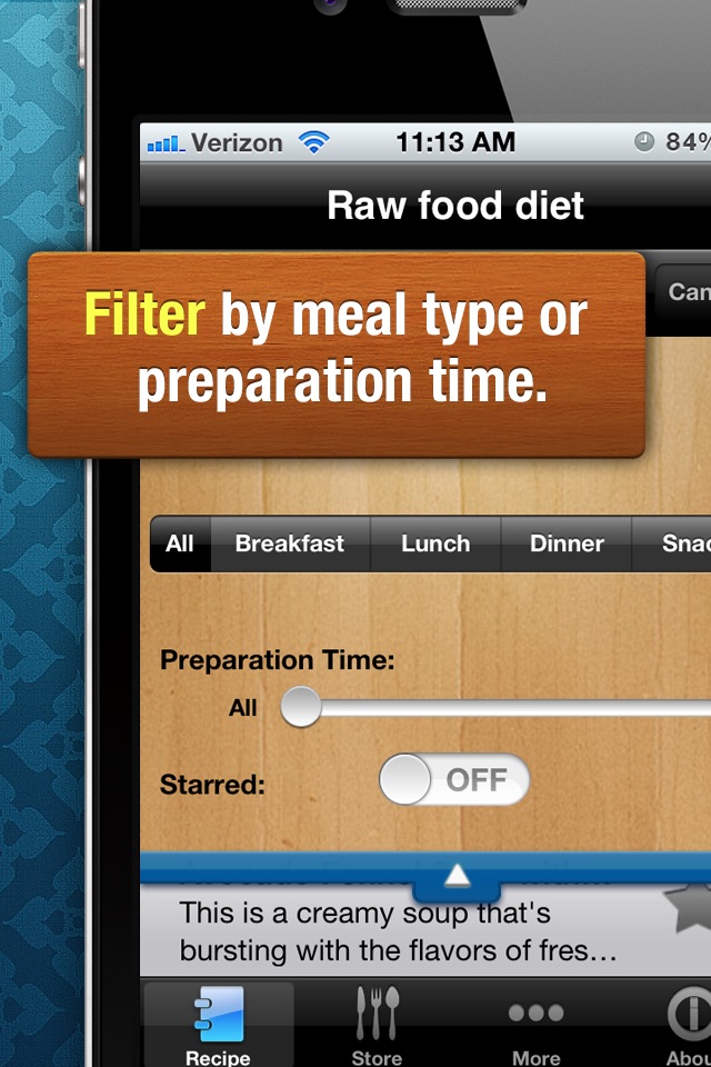 Raw Food Diet Free - Healthy Organic Food Recipes and Diet Tracker screenshot 3