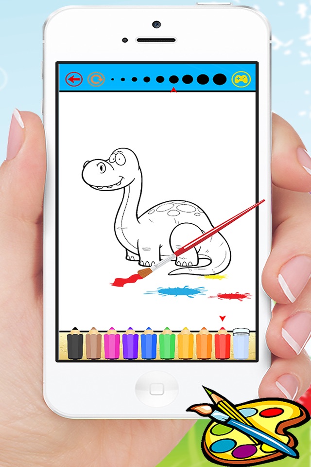 Dinosaur Coloring Book - Dino Baby Drawing for Kids Games screenshot 3