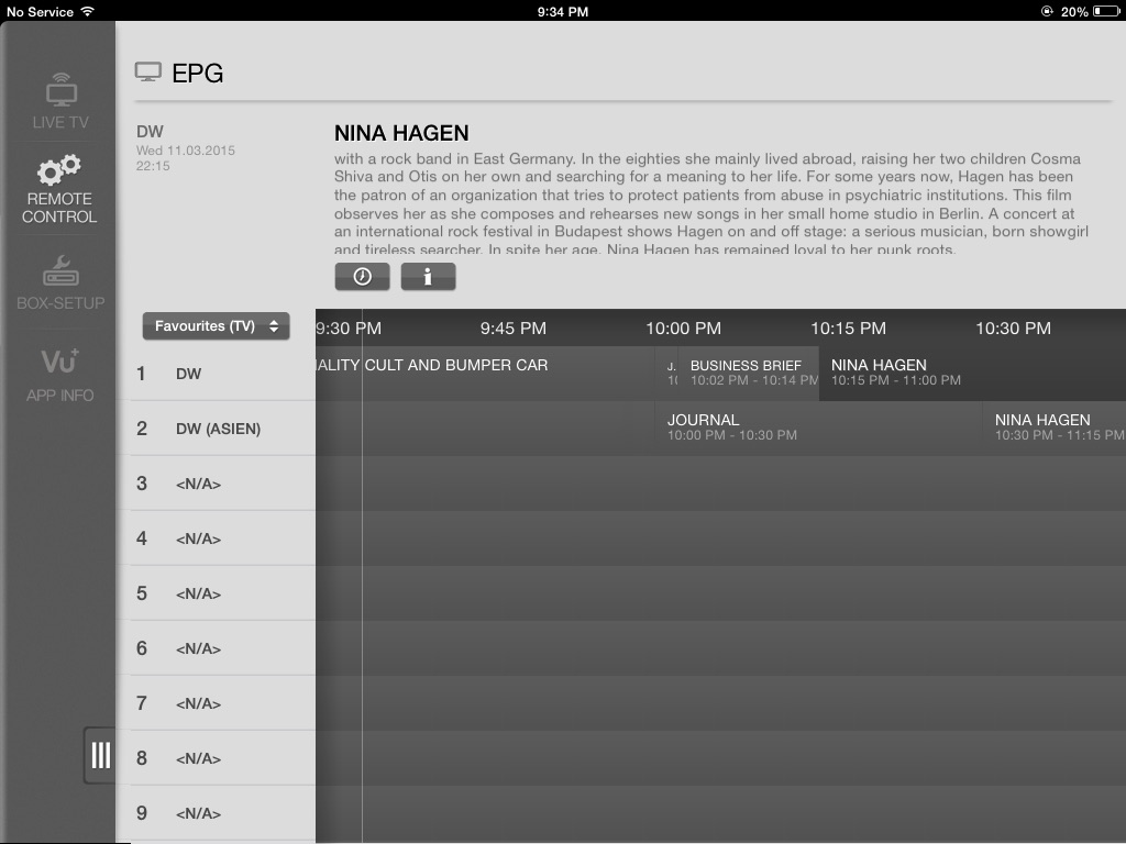 Vu+ PlayerHD for iPad screenshot 4