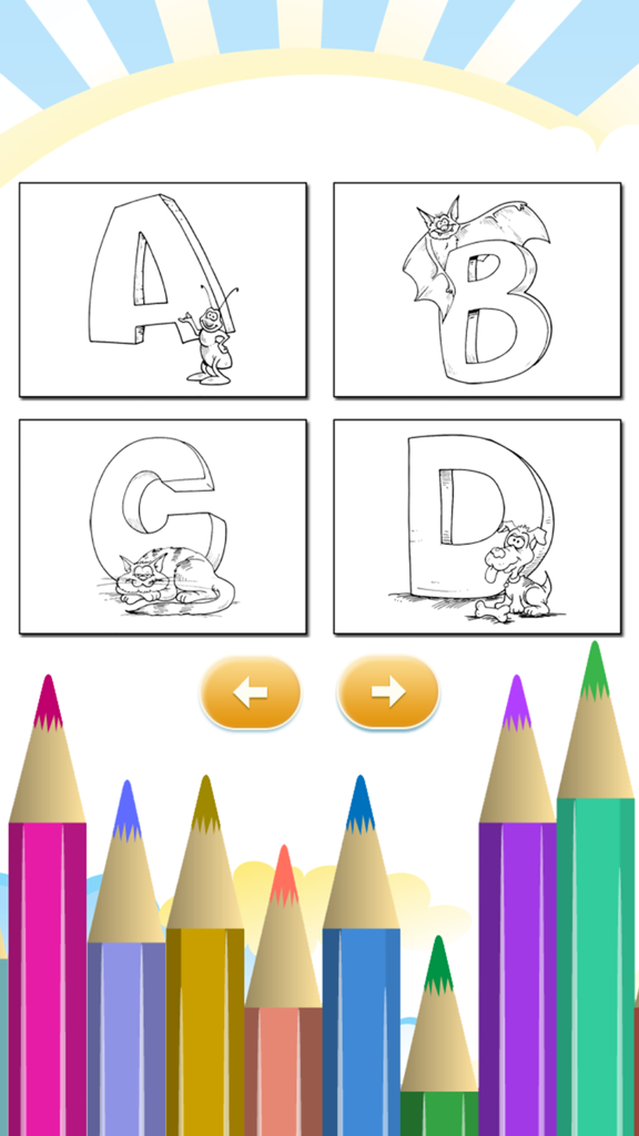 ABC Alphabet Coloring Books for Kindergarten & Preschool - Games App | MWM