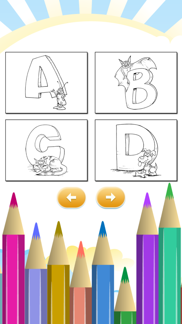 ABC Alphabet Coloring Books for Kindergarten and Preschool