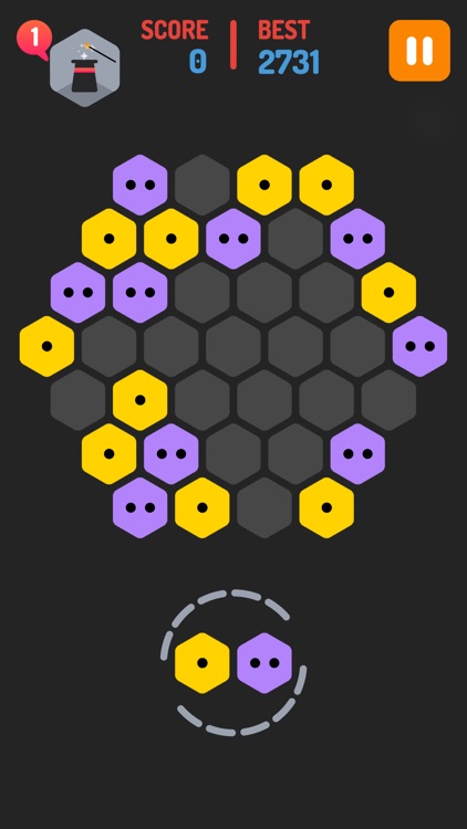 Merge Blocks - Merging hexagon puzzle fun game, rotate and merged