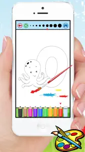 ABC Alphabet animals coloring book and drawing A-Z for kids screenshot #3 for iPhone