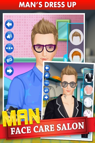 Man Face Care Salon - Makeup, Dressup And Makeover Games screenshot 4