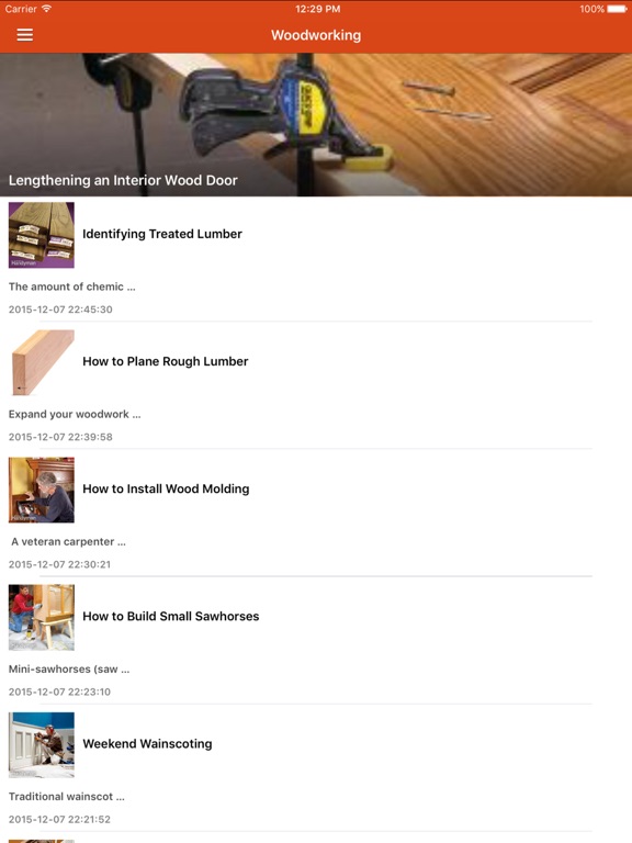 Screenshot #4 pour Popular Woodworking Design Program  - Basic and Easy-to-Make Woodworking Projects