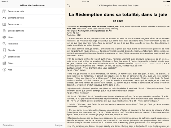 Screenshot #4 pour Le Message - Sermons de William Branham