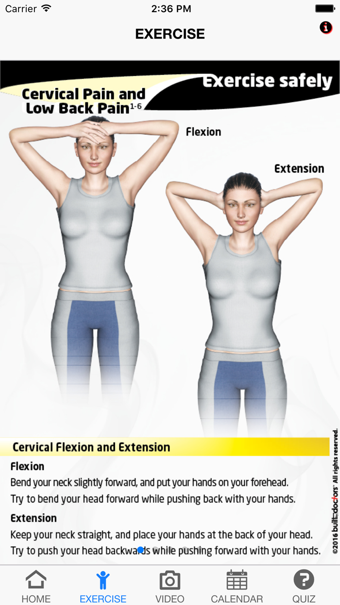 Exercise Cervical  Low Back Pain