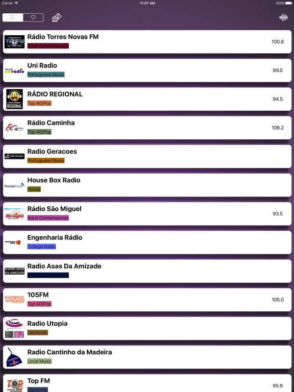 Screenshot #5 pour Rádios - O melhor de rádio Português - Simples, rápido e gratuito