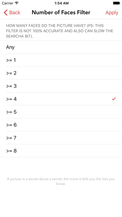 Picfind : advanced camera roll search iPhone screenshot 3 - Photo & Video app