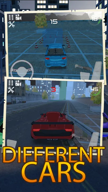 Night Traffic Car Driving Parking Career Simulator