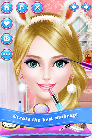 Slumber PJ Salon - Sleepover Party with Girls Spa, Makeup & Makeover Game screenshot 4