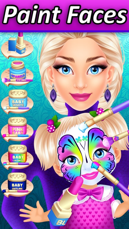 Mommys Face Paint & Makeup Salon - Baby Spa Dressup Story