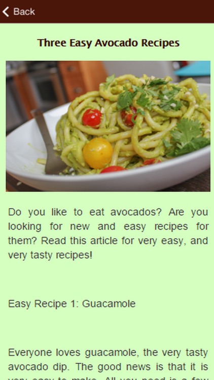 Tasty Avocado Recipes