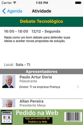 Evento no Celular screenshot 4