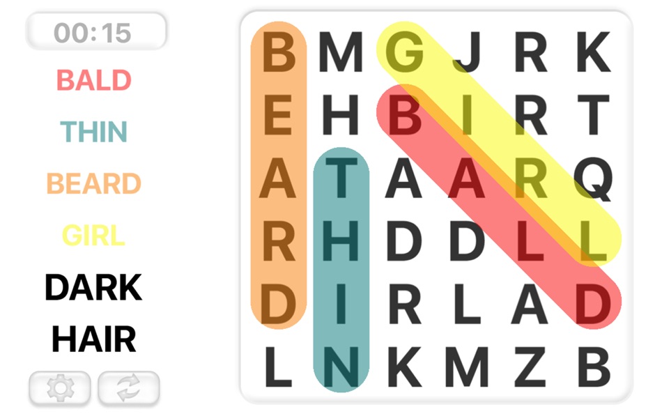 #4. Word Search in english - Find letters and create words with this fun puzzle game (macOS) 由: Edujoy Games S.L.