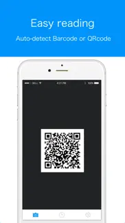 barcode reader-free qr code reader iphone screenshot 1
