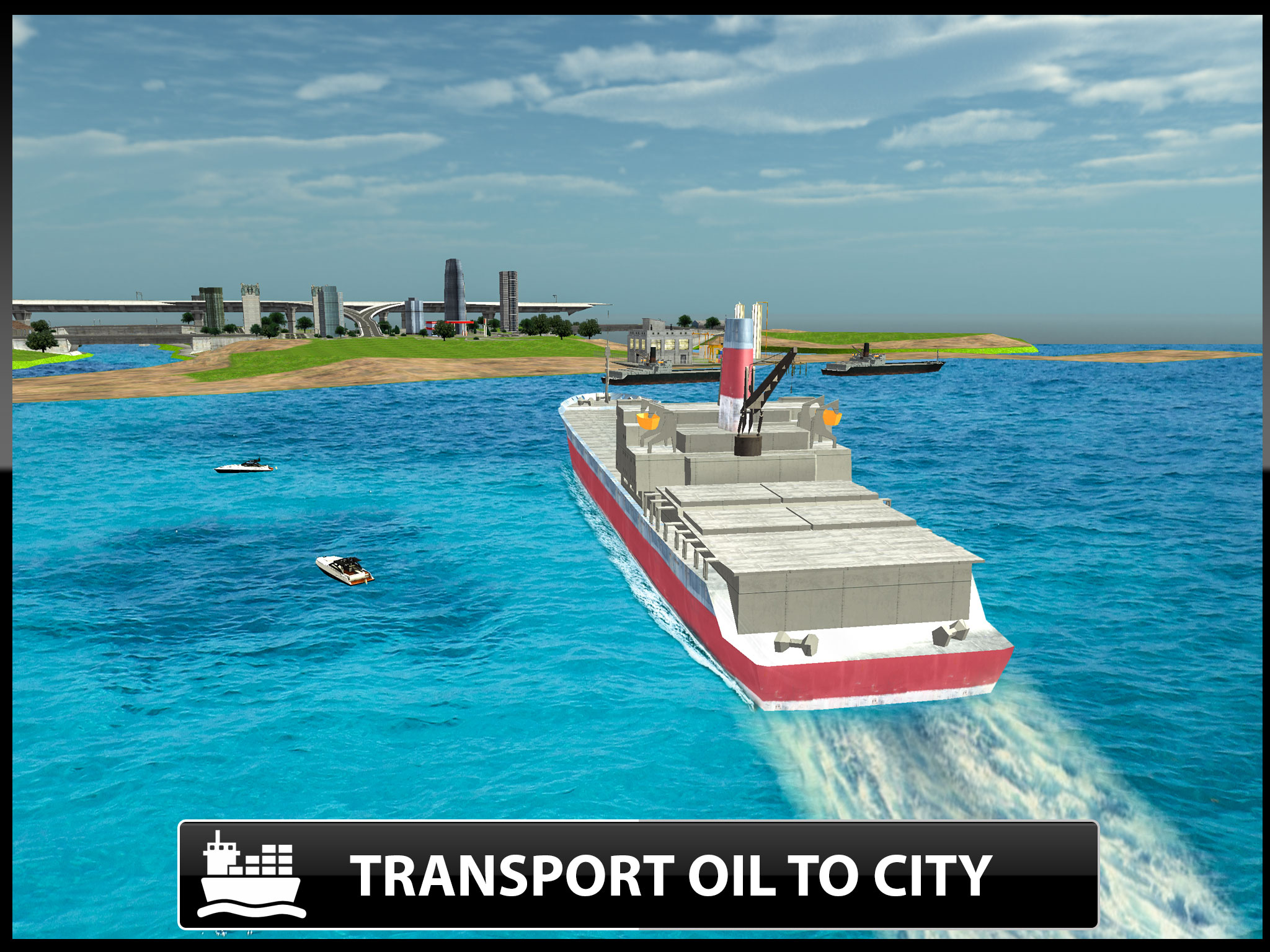 Transport Oil 3D - Cruise Cargo Ship and Truck Simulator screenshot 6