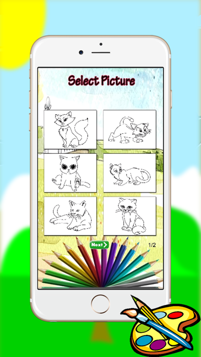 Screenshot #2 pour Coloring Book The Cat Pour les enfants de tous les âges