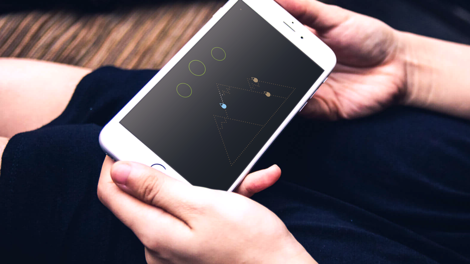 #5. Symmetrica: Minimalistic arcade game (iOS) 来自: Feavy Games