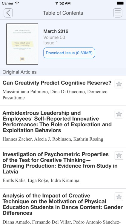 The Journal of Creative Behavior screenshot-4