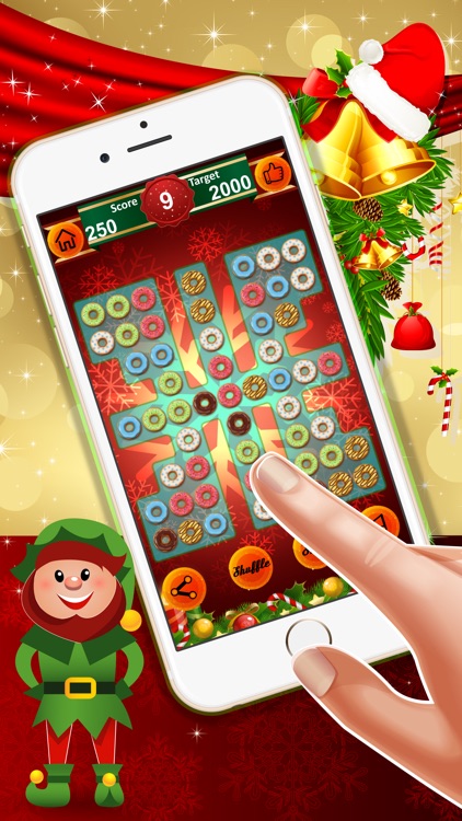 Tasty Donuts Haste : - A match 3 puzzles for Christmas season