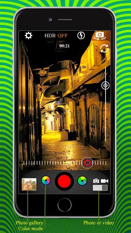 Night Vision True HDR - See In The Dark (NightVision Real In Low Light Mode) Green Goggles Binoculars with Camera Zoom Magnify (Video, Photo) and Private / Secret Folder Pro screenshot 2 of 5