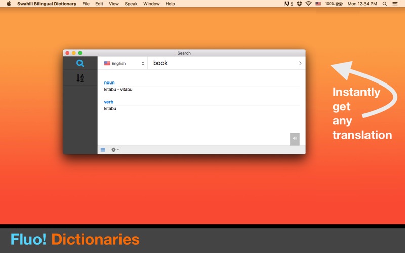 Swahili Bilingual Dictionary - by Fluo! thumbnail 1