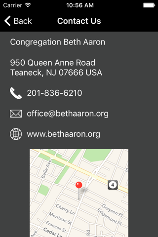 Congregation Beth Aaron screenshot 3