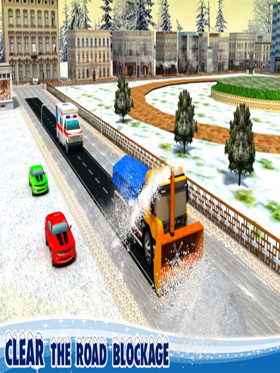 Snow Rescue Missions 2016: Snowblower Truck and Ambulance Driver, Doctor and First Aid  Simulation iPad screenshot