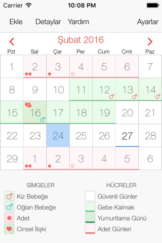 Fertility and Period Tracker screenshot 3