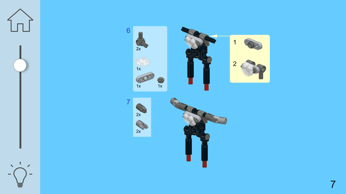 3-Wheel Moto for LEGO Creator 31018 x 2 Sets - Building Instructions