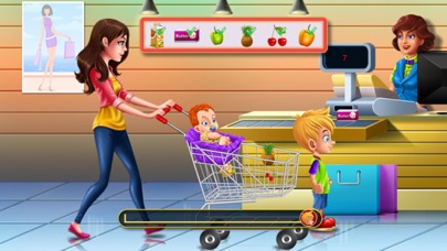 Shopping Game Kids Supermarket  help mom with the shopping list and to pay the cashier Screenshot