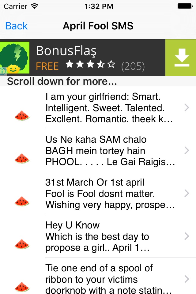 iPhone screenshot