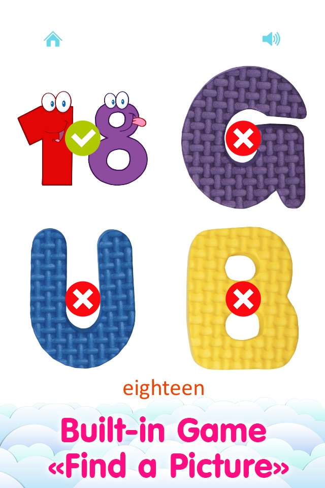 English Alphabet and Numbers for Kids - Learn My First Words with Child Development Flashcards screenshot 2