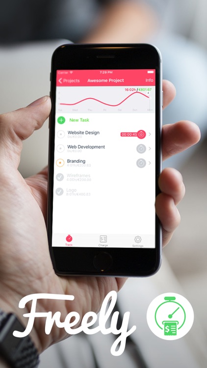 Freely - Project & Time Tracking & PDF Invoicing for Freelancers