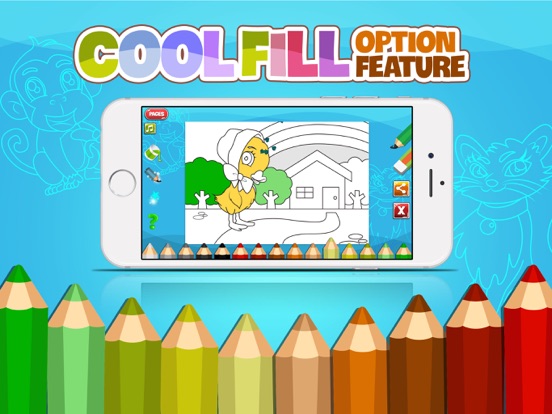 KidsPaint - Coloring Cool Animals to Relax iPad screenshot