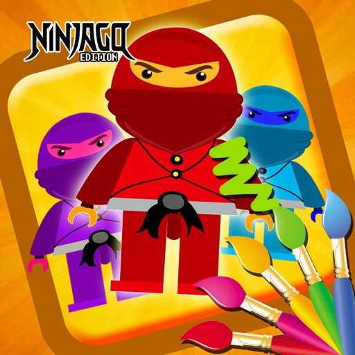 Coloring Game For Kids Lego Ninja Go Edition