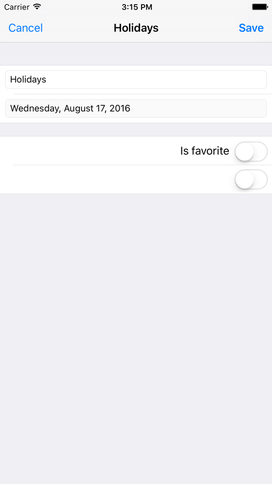 #3. Countdown.App (iOS) Podle: Andreas Geitmann
