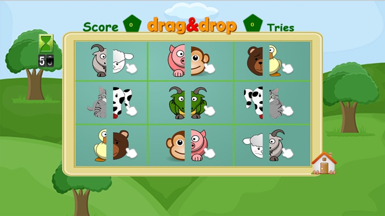 Animal Pairs Matching : Fun Animals Farm Puzzles Game For Kid