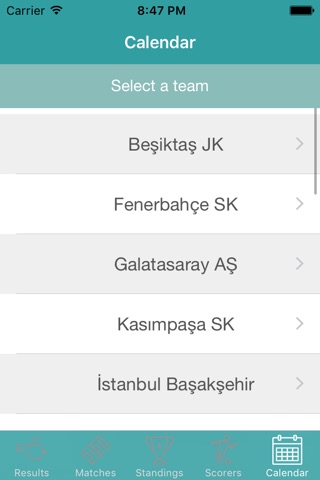 InfoLeague - Information for Turkish Super League - Matches, Results, Standings and more screenshot 3