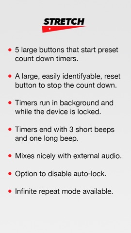 Stretch - A countdown timer for fitness, workout, egg, or anything reallyのおすすめ画像2